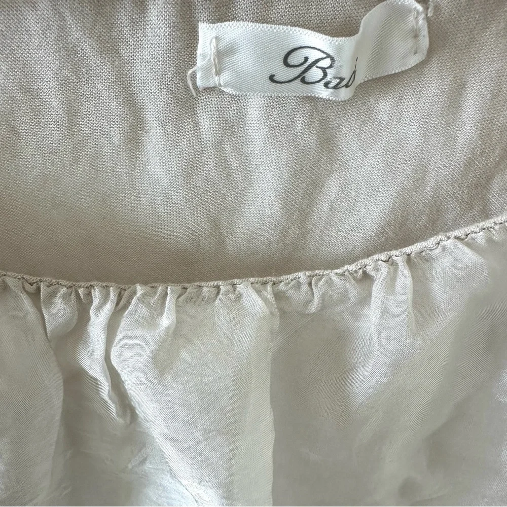 Silky Bubble bottom Elegant Dressy Blouse by Baci - Picture 2 of 10